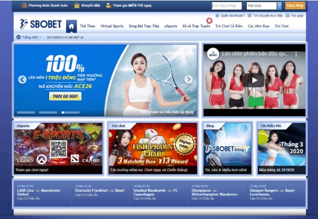 Đánh giá giao diện cá cược sbobet mới nhất