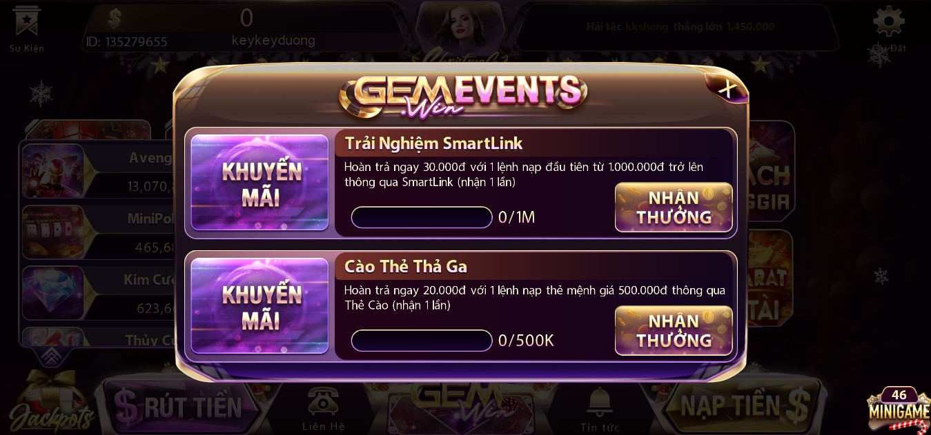 Gemwin - Thiên đường đổi thưởng đang hot trên thị trường - Update 8/2023