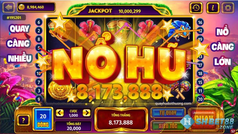 Review sân chơi nổ hũ vip shbet đẳng cấp HOT nhất năm 2023