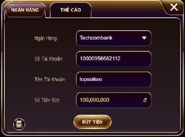 Hướng dẫn rút tiền Top88 dễ dàng sau khi thắng cược