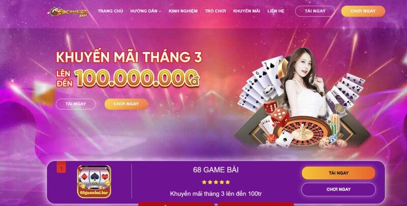 Kho game quy hủ 68Gamebai độc đáo